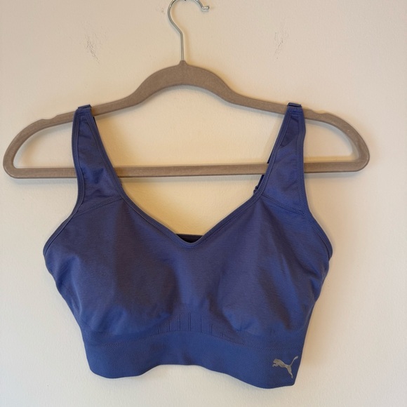 Puma Women's Blue/Periwinkle Sports Adjustable Bra 0028 - Picture 1 of 14